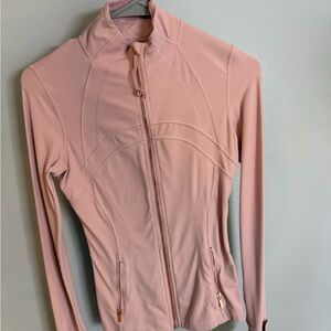 Lululemon align pink rose gold align zip up